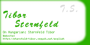 tibor sternfeld business card